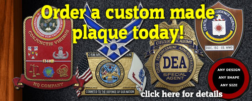 Custom military plaque order process — digital proof before engraving